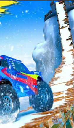 登山车驾驶:雪山