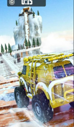 登山车驾驶:雪山